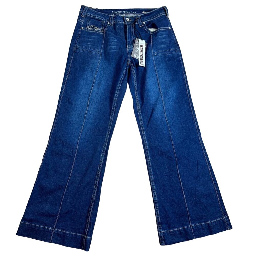Cowgirl Tough Breath Classic Wide Jeans Women’s Size 33 NWT